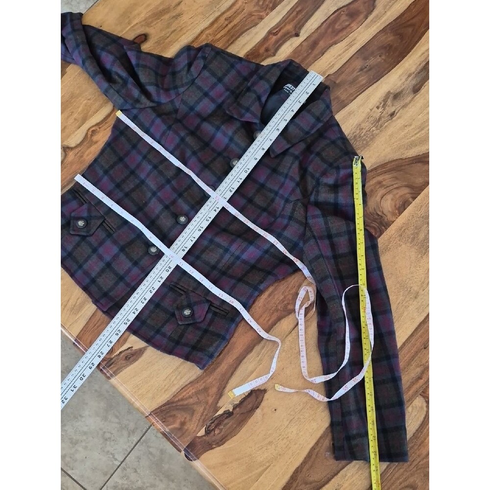 Herbert Grossman Design by Cynthia Sobal, Vintage Wool Blazer Sz 12/Large - Picture 7 of 16